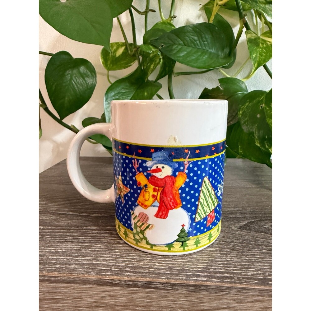 Sherwood 2006 vintage snowman ceramic mug